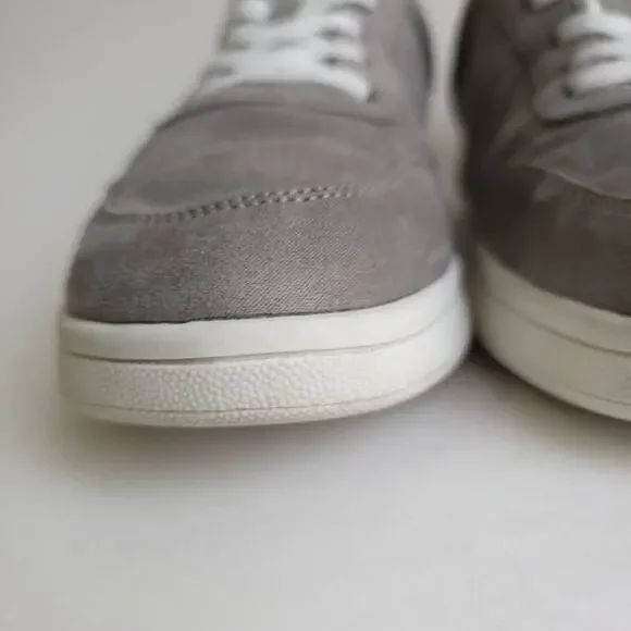 Old Navy Sneaker Shoes Gray Soft-Brushed Faux-Suede Sneakers Womens Size 9.5​​ - Picture 4 of 14